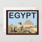 Egypte Pyramide van Khafre Briefkaart (Voorkant / Achterkant)
