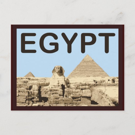 Egypte Pyramide van Khafre Briefkaart (Voorkant)