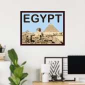 Egypte Pyramide van Khafre Poster (Thuiskantoor)