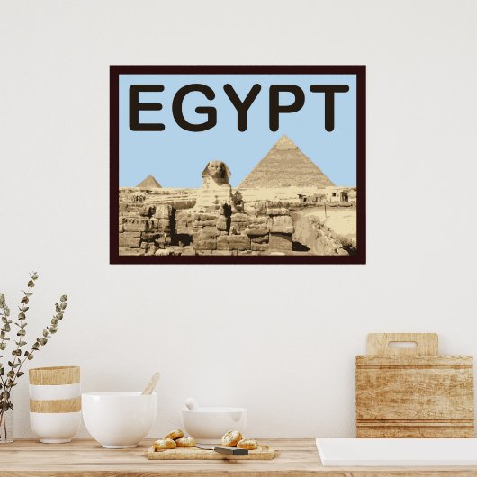 Egypte Pyramide van Khafre Poster (Keuken)