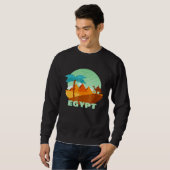 Egypte: Pyramides Camel Palm Tree Souvenir Trui (Voorkant volledig)