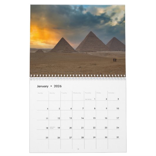 Egypte Pyramides Kalender (Jan 2026)