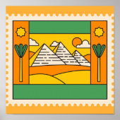 Egypte Pyramides Poster (Voorkant)