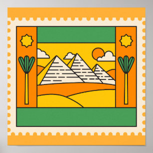 Egypte Pyramides Poster
