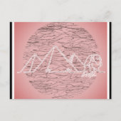 Egypte Pyramides roze reizen Briefkaart (Voorkant)