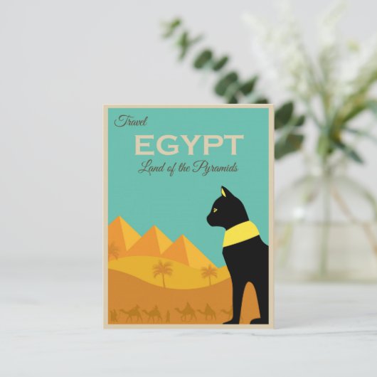  Egypte Pyramids broodrooster Briefkaart (Staand voorkant)