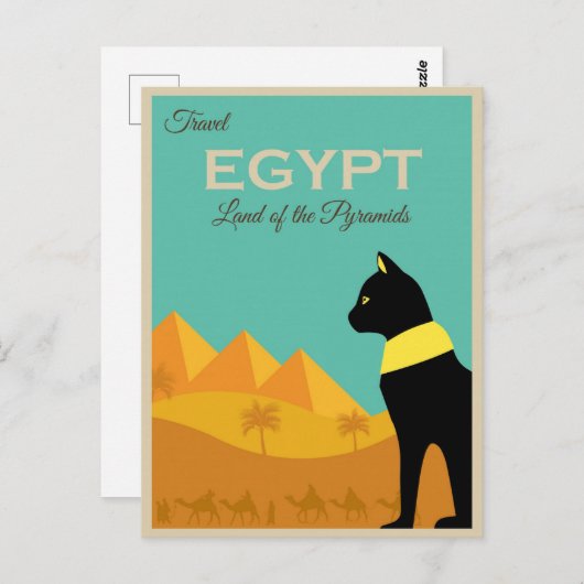  Egypte Pyramids broodrooster Briefkaart (Voorkant / Achterkant)