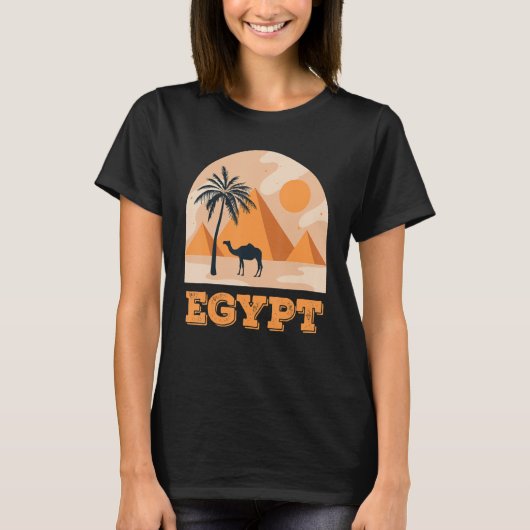 Egypte Pyramids Camel Desert Animal Camel T-shirt (Voorkant)