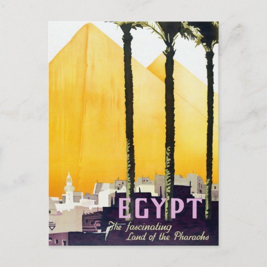  Egypte Pyramids Revel Briefkaart (Voorkant)