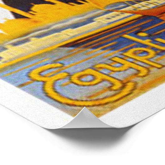  Egypte Reis Adverteren Kunst Poster (Hoek)