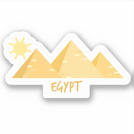 Egypte Reis Vinyl Sticker (Voorkant)