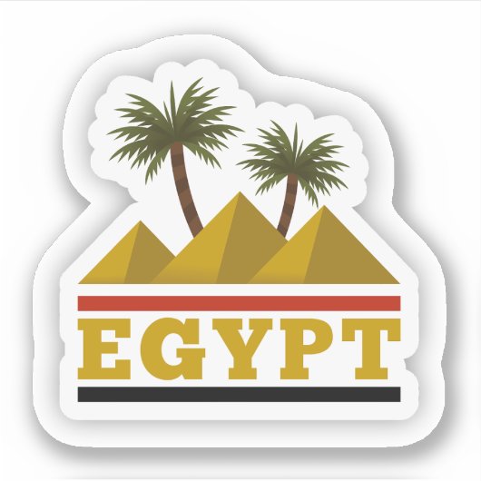 Egypte Reis Vinyl Sticker (Voorkant)