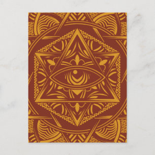Egypte reisoudheid OogMandala Aankondigingskaart