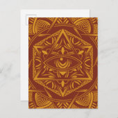  Egypte reisoudheid OogMandala Aankondigingskaart (Voorkant / Achterkant)