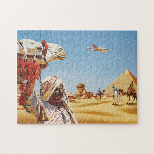 Egypte Reisposter, Piramide, Sfinx Legpuzzel (Horizontaal)