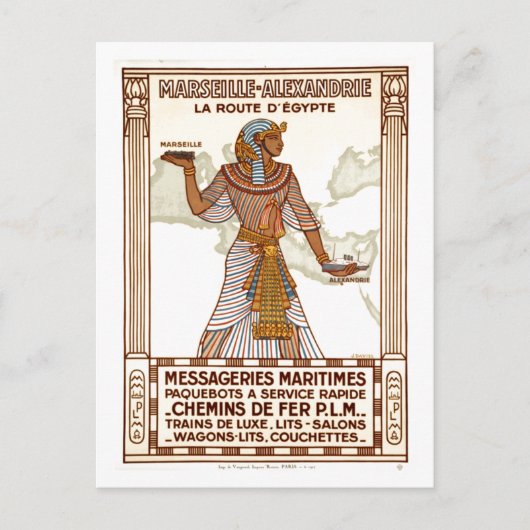 Egypte Reizen Briefkaart (Voorkant)