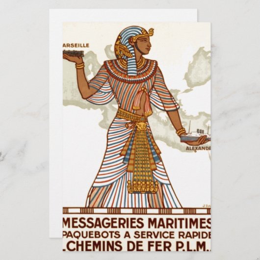  Egypte Reizen Briefpapier (Voorkant / Achterkant)