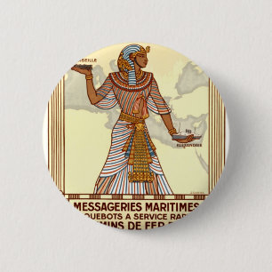 Egypte Reizen Ronde Button 5,7 Cm