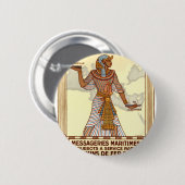 Egypte Reizen Ronde Button 5,7 Cm (Voorkant /achterkant)