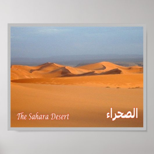 Egypte - Rode Zee - Sahara - woestijn - Poster (Voorkant)