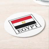 Egypte Ronde Kartonnen Onderzetter (Gebogen)