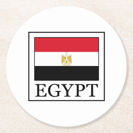 Egypte Ronde Kartonnen Onderzetter (Voorkant)