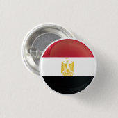 Egypte Ronde pictogramvlag Button 3,2 Cm (Voorkant /achterkant)