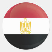 Egypte Ronde pictogramvlag Sticker (Voorkant)