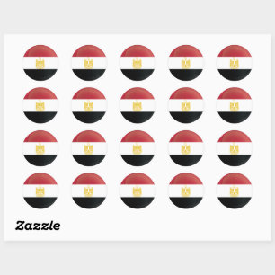 Egypte Ronde pictogramvlag Sticker