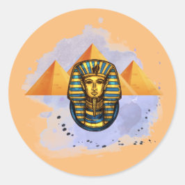 Egypte Ronde Sticker