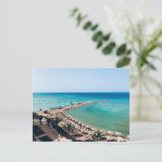 Egypte. Rood Zee uitzicht. Briefkaart (Staand voorkant)