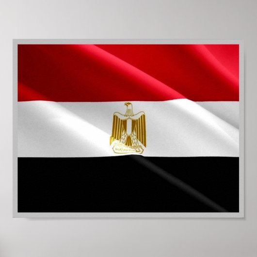 Egypte - Rood Zee - Vlaggolven - Poster (Voorkant)