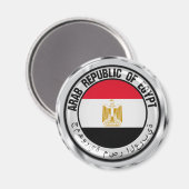 Egypte Round Emblem Magneet (Voorkant / Achterkant)