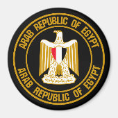 Egypte Round Emblem Magneet (Voorkant)