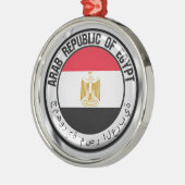 Egypte Round Emblem Metalen Ornament (Links)
