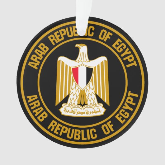 Egypte Round Emblem Ornament (voorkant)
