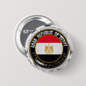 Egypte Round Emblem Ronde Button 5,7 Cm (Voorkant /achterkant)