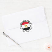 Egypte Round Emblem Ronde Sticker (Envelop)