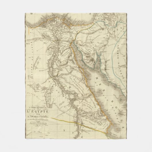 Egypte, Saudi Petree Fleece Deken (Voorkant)