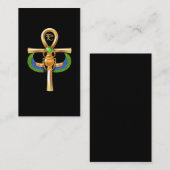 Egypte Scarab Artifact Ankh Horus Eye Visitekaartje (Voorkant / Achterkant)