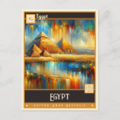 Egypte |  schilderij briefkaart (Voorkant)