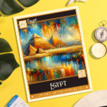 Egypte |  schilderij briefkaart<br><div class="desc">Ga op reis door de tijd met ons boeiende schilderijenschilderij Briefkaart met de betoverende landschappen van Egypte. Dit briefkaart doet denken aan klassieke reisposters en retro adverteren prints en brengt je naar een vervlogen tijdperk vol mysterie en allure. De expressieve penseelstreken en het levendige kleurenpalet brengen de scènes tot leven,...</div>