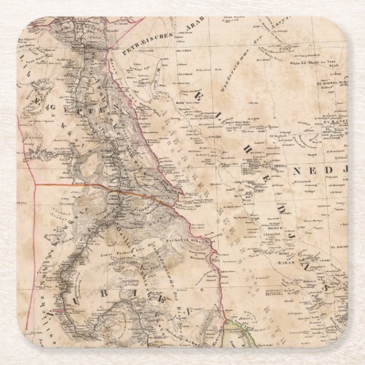 Egypte, Soedan, Afrika 2 Kartonnen Onderzetters (Voorkant)