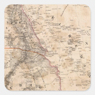 Egypte, Soedan, Afrika 2 Vierkante Sticker