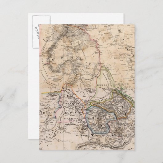 Egypte, Soedan, Afrika Briefkaart (Voorkant / Achterkant)