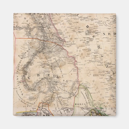 Egypte, Soedan, Afrika Magneet (Voorkant)