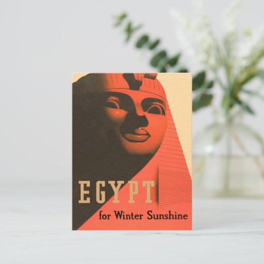 Egypte Sphinx Briefkaart (Staand voorkant)