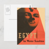  Egypte Sphinx Briefkaart (Voorkant / Achterkant)