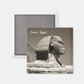 Egypte & Sphinx, Pyramiden, Oude Caïro Magnet (Voorkant / Achterkant)