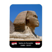 Egypte, Sphinx & Pyramids - Oude Caïro (UNESCO) Magneet (Verticaal)